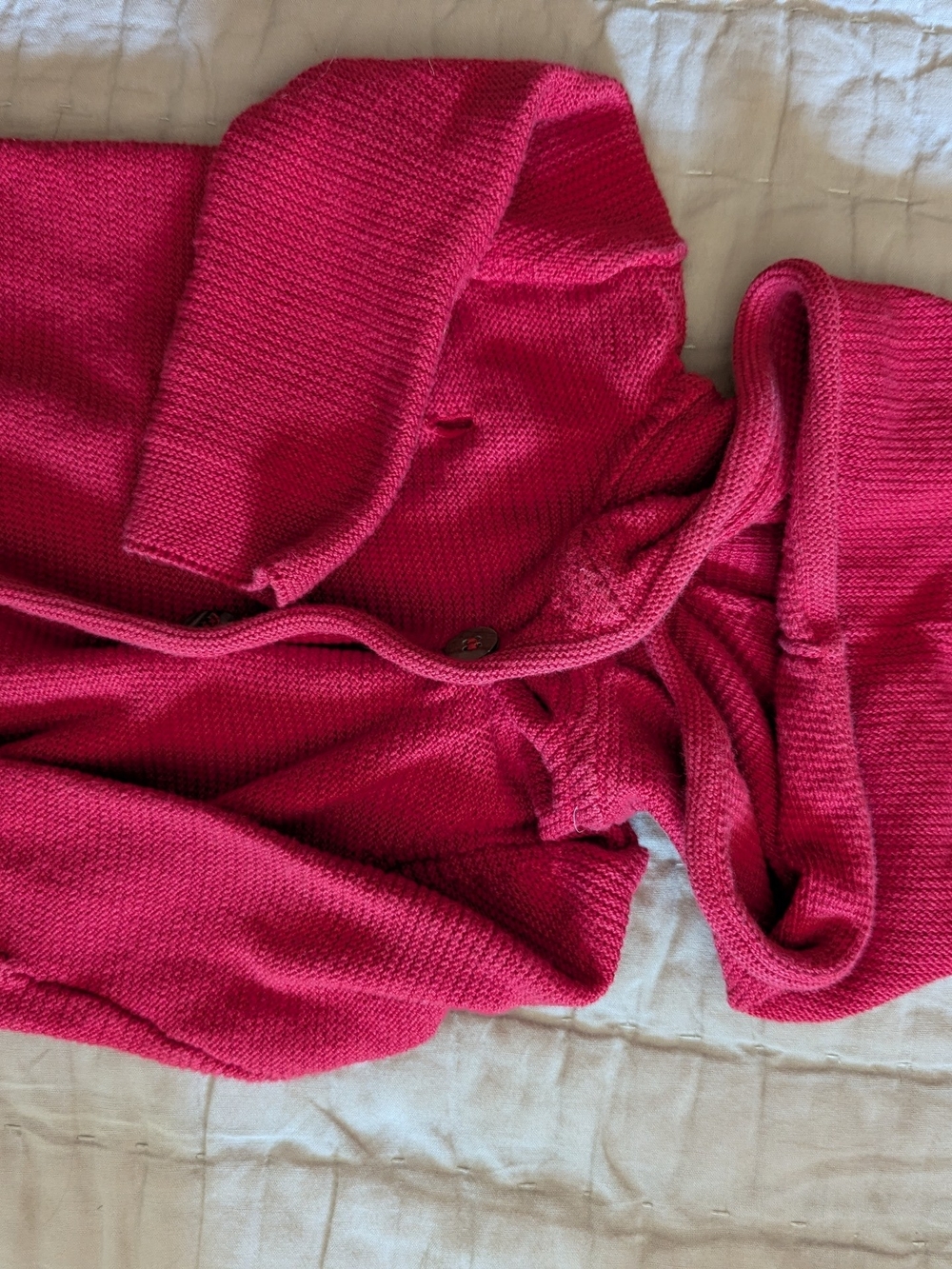 Tea Collection Bright Pink Knit Cardigan
